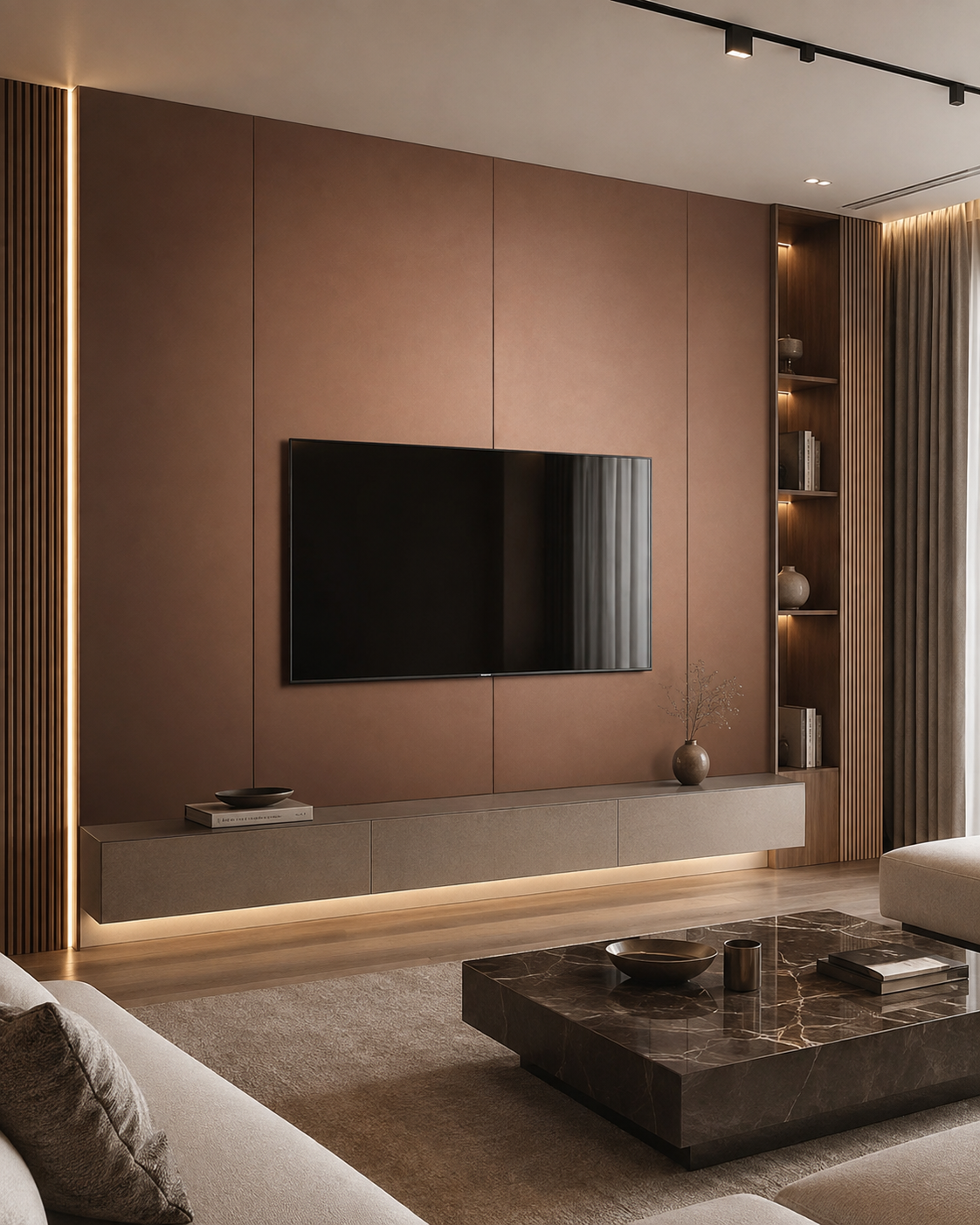 Bambuk Görünüşlü Dekor Paneli – D8 Rose Gold