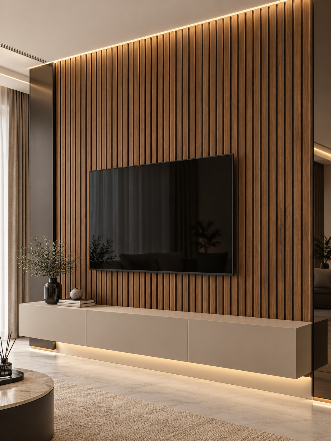 Premium MDF Daraq-Doğal Teak