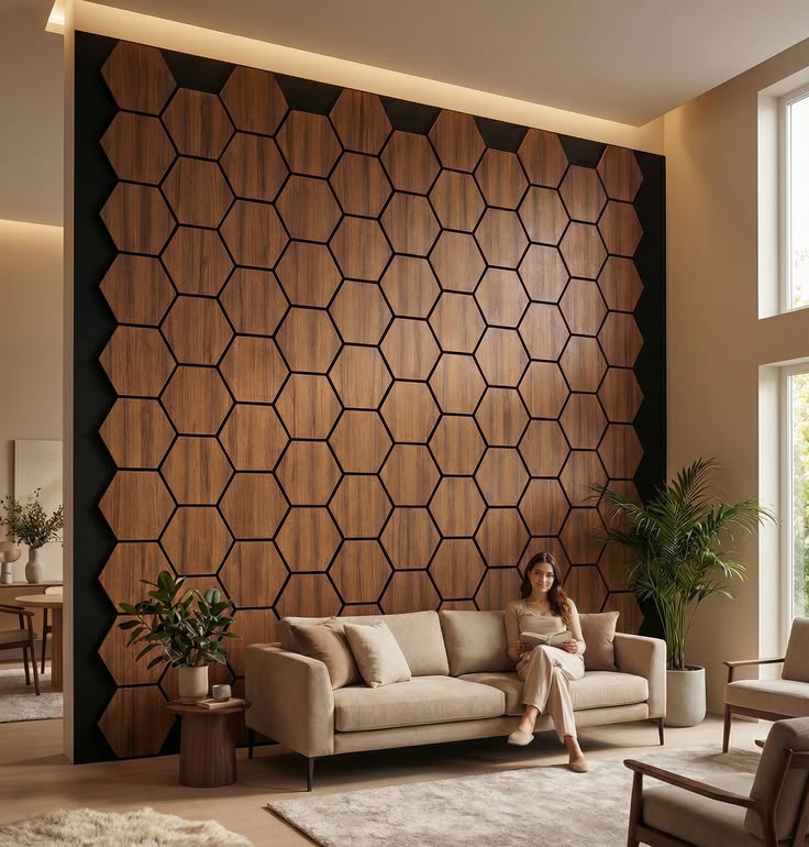 Petək formalı dekorativ panel