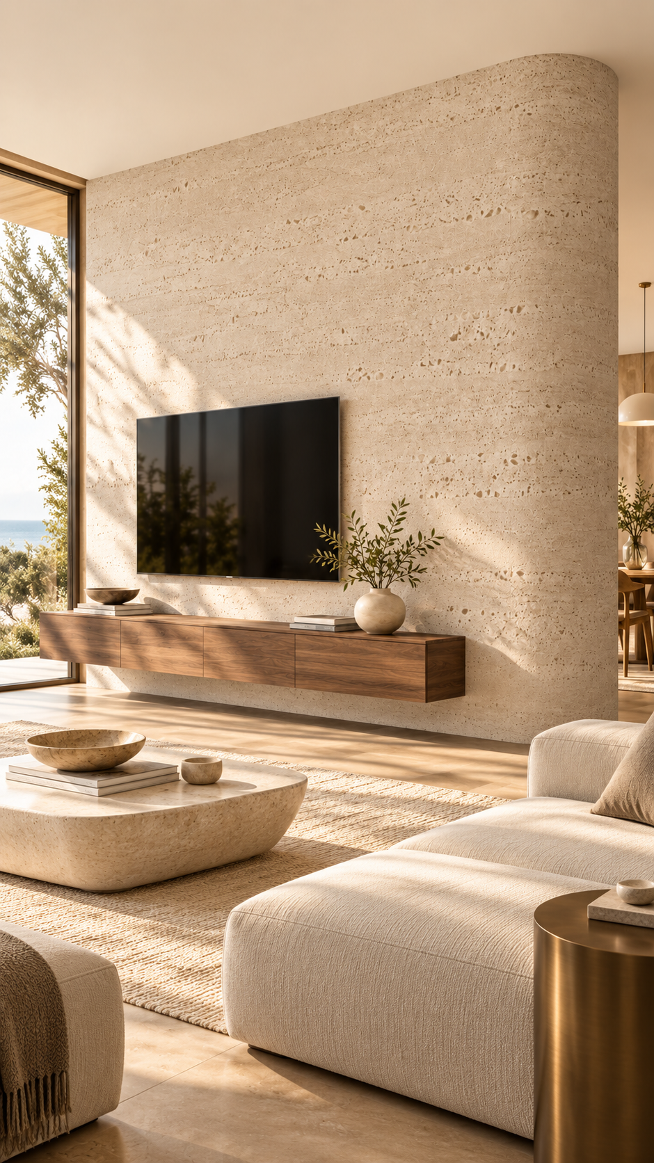 Elastik Daş Panel – 238×60 sm | Dekorativ Divar Örtüyü