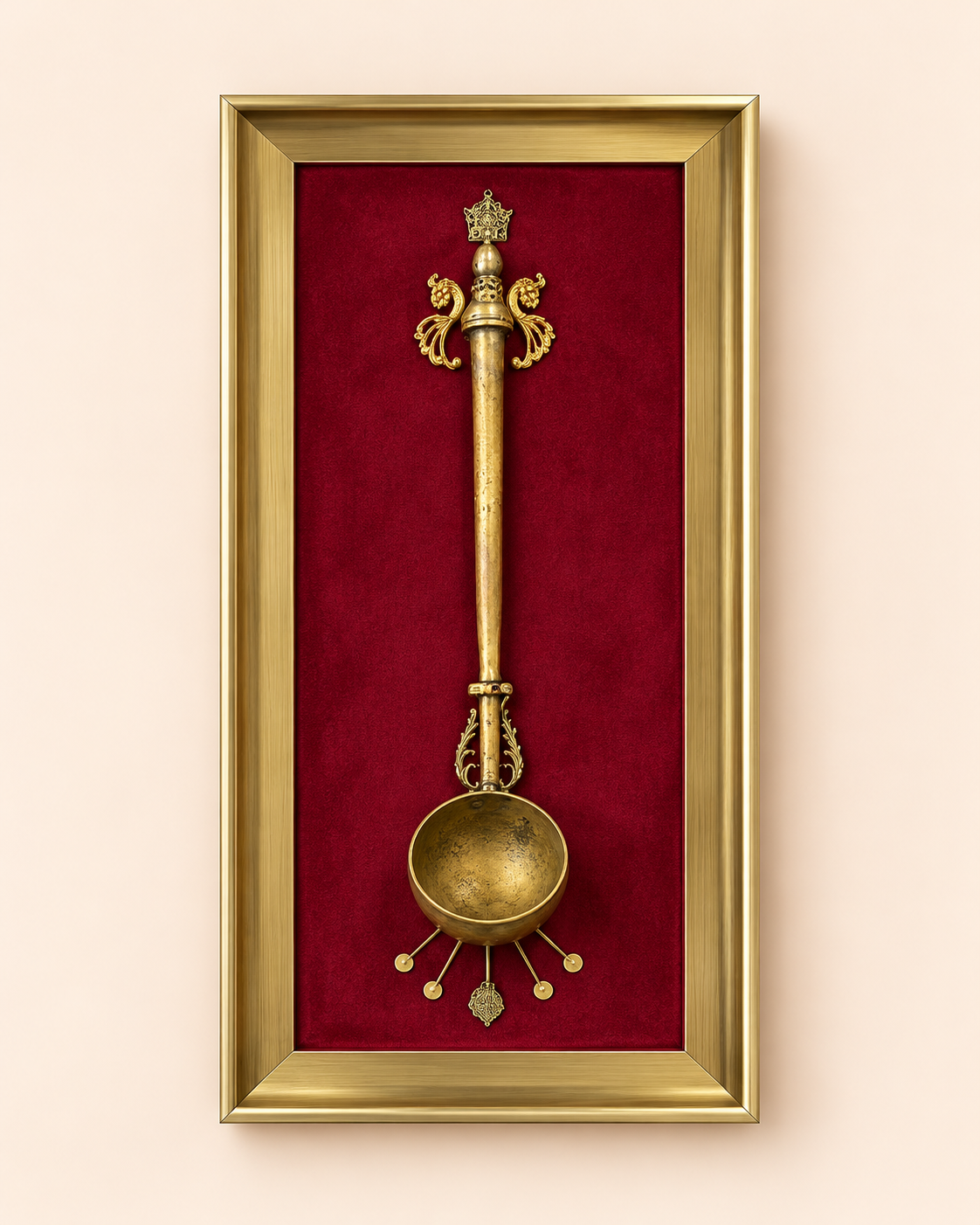 Premium Dekorativ Divar Tablosu – Qızılı Ornamentli
