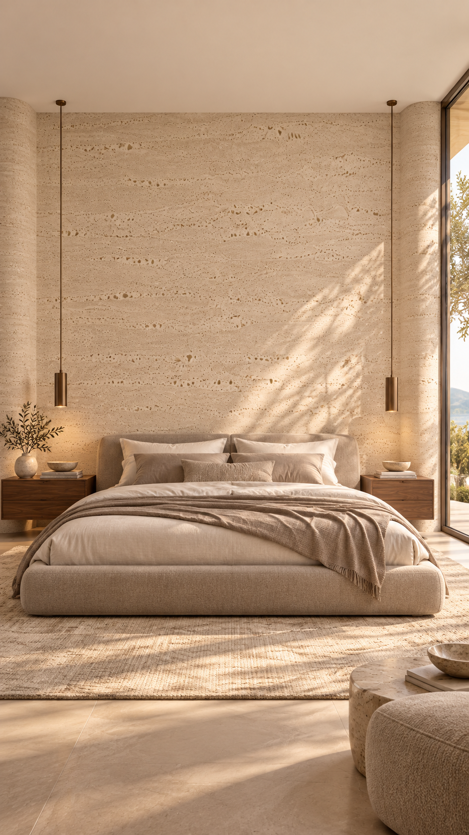 Elastik Daş Panel – 238×60 sm | Dekorativ Divar Örtüyü